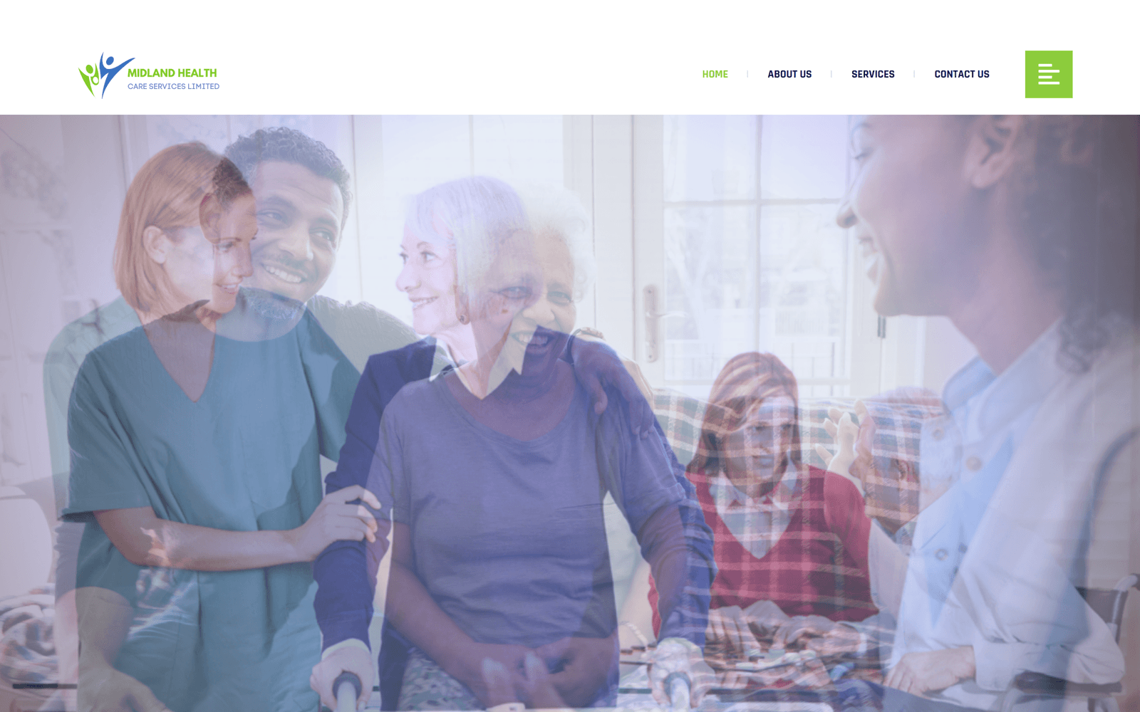 Midland Health homepage screenshot